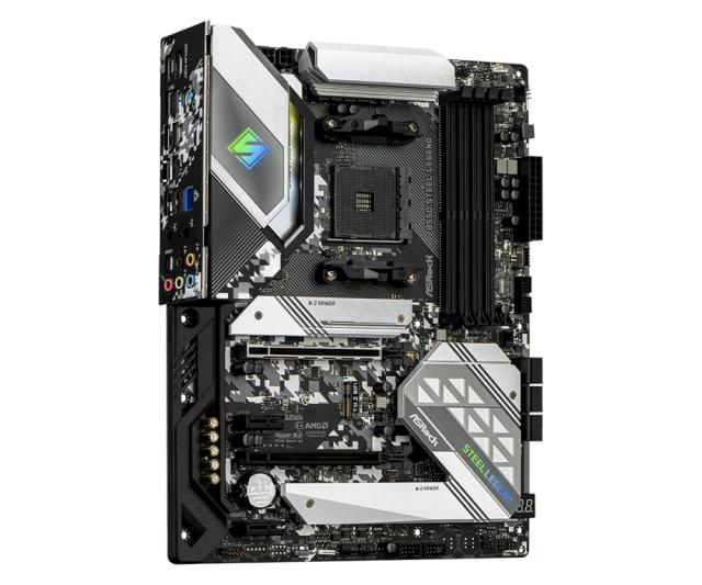 Дънна платка ASRock B550 Steel Legend, AM4, B550, DDR4, (DisplayPort&HDMI),(CFX), PCI-E 4.0, 6x SATA 6Gb/s, 2x M.2, 1x USB 3.2 Gen 2 Type-C, ATX