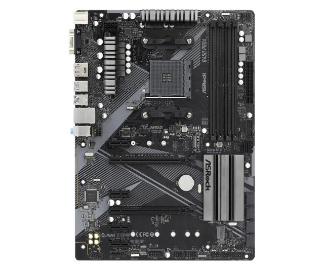 Дънна платка ASROCK B450 PRO4 R2.0, AM4, B450, 4 x DDR4, (HDMI / DP / D-SUB), PCIe 2.0 , 4 x SATA3, M.2, 2 x USB 2.0, 1 x USB 3.2, ATX