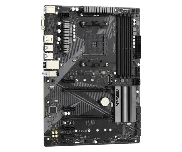 Дънна платка ASROCK B450 PRO4 R2.0, AM4, B450, 4 x DDR4, (HDMI / DP / D-SUB), PCIe 2.0 , 4 x SATA3, M.2, 2 x USB 2.0, 1 x USB 3.2, ATX