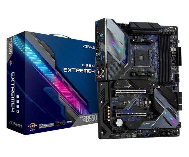 Дънна платка ASRock B550 Extreme4, AM4, B550, 4 x DDR4, PCI-E 4.0, (HDMI),(CFX), 6x SATA 6Gb/s, 2x M.2, 1x USB 3.2 Gen 2 Type-C, ATX