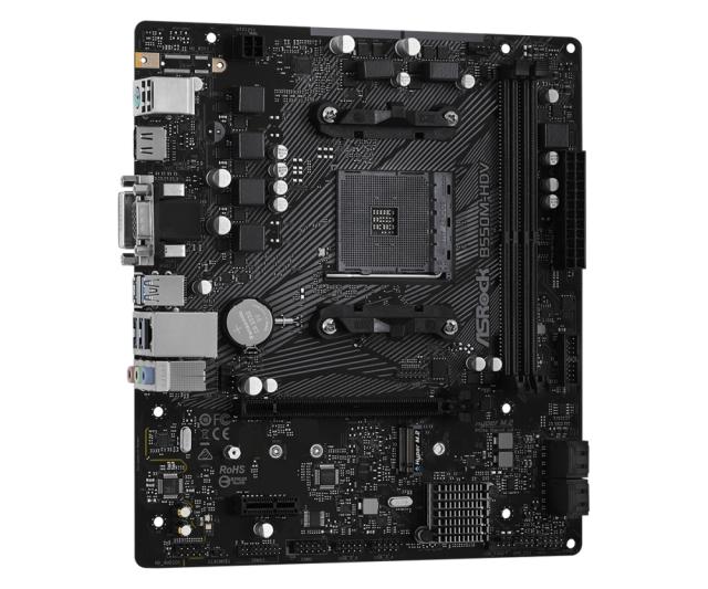 Дънна платка Asrock B550M-HDV, 2x DDR4, 1x PCIe x16, 1x M.2, 6x SATA3, DVI, HDMI, DP, ATX 