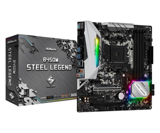 Дънна платка Asrock B450M Steel Legend