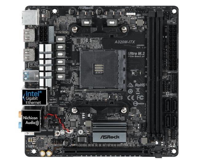 Дънна платка Asrock A320M-ITX