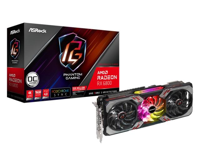 Видео карта Asrock RX6800 PGD 16GO