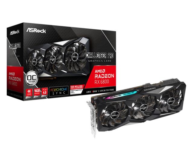 Видео карта Asrock RX6800 CLP 16GO