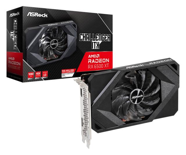 Видео карта Asrock RX6500XT CLI 4GB + Fury Gaming Combo Set 4in1 Thunderstreak 3.0 Keyboard + Mouse + Headphones + Mousepad, US Layout
