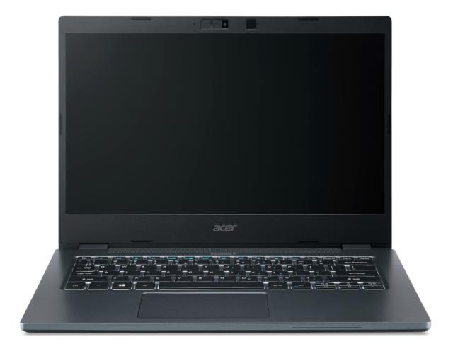 Лаптоп Acer TravelMate P414-51-793C, Core i7-1165G7 (up to 4.70GHz, 12MB), 14'' IPS FHD (1920x1080), 2x8GB DDR4, 512GB PCIe SSD, Intel Iris Xe Graphics, Wi-Fi 6AX, BT 5.1, FP, TPM 2.0, MIL-STD-810G, Win 10 Pro, Blue