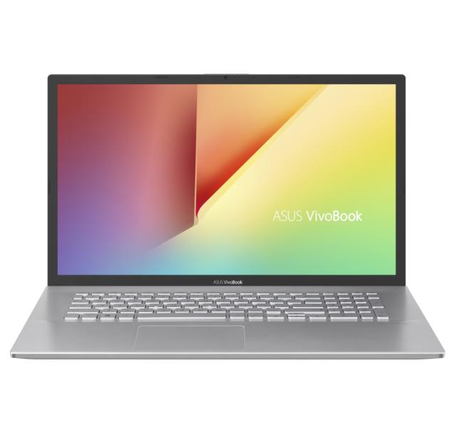 Лаптоп Asus VivoBook 17 X712EA-BX321, Intel Core i3-1115G4 3.0 GHz,(6M Cache, up to 4.1 GHz), 17.3`` HD+(1600x900), DDR4 8GB(ON BD.,1 slot free),512G PCIEG3 SSD, No OS, Silver