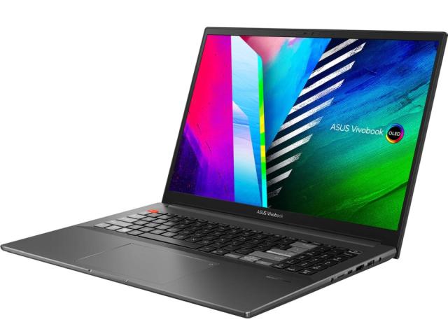Лаптоп Asus Vivobook Pro 16X OLED M7600QC-OLED-L731X, AMD Ryzen 7 5800H (3.2GHz up to 4.4GHz, 16MB), 16`OLED WQUXGA (3840 x 2400) GL, 400NITS(HDR) , DDR4 16GB( ON BD.)NVIDIA GeForce RTX 3050 4GB GDDR6,1TB PCIEG3 SSD, Windows 11 Pro