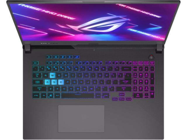 Лаптоп Asus ROG Strix G17 G713IC-HX011, AMD Ryzen 7 4800H Processor (12M Cache, up to 4.2 GHz), 17.3" FHD AG (1920x1080)144Hz,16GB DDR4 3200MHz (2x8 GB), PCIE NVME 1TB M.2 SSD, NVIDIA GeForce RTX 3050 4GB GDDR6, WiFi 6,RGB 4 Zone Kbd, no OS, Grey