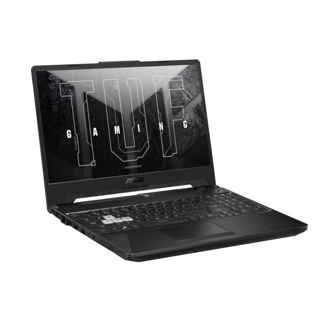 Лаптоп Asus TUF A15 FA506IHR-HN019,M AMD Ryzen 5 4600H Mobile Processor (6C/12T, 11MB Cache, 4.0 GHz Max Boost) 15.6" FHD AG (1920x1080)144Hz, 8GB DDR4 2933MHz (1x8 GB), PCIE NVME 512 GB M.2 SSD, NVIDIA GeForce GTX1650 4GB GDDR6, WiFi 6, RGB Illum. K