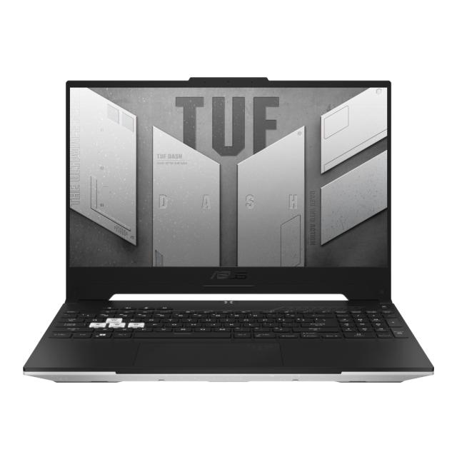 Лаптоп Asus TUF Dash F15 FX517ZE-HN002, Intel i7 12650H 2.3 GHz (10 cores, 24M Cache, up to 4.7 GHz), 15.6" FHD (1920x1080,16:9) 144Hz, 16GB DDR5 4800MHz (2*8GB), PCIE NVME 512GB M.2 SSD, NVIDIA GeForce RTX 3050 Ti 4GB GDDR6, WiFi 6, Illum. Kbd, no O