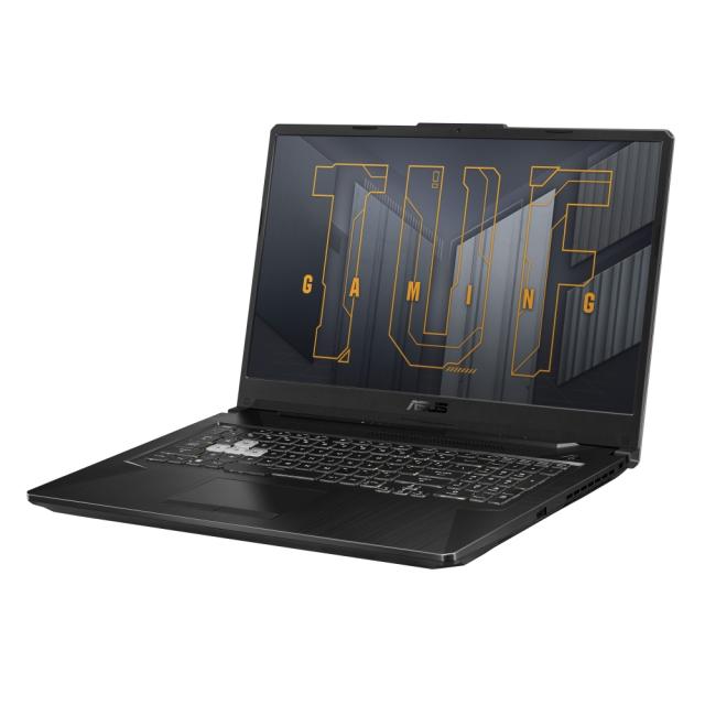 Лаптоп Asus TUF F17 FX706HE-HX1338, Intel i7-11800H 2.3GHz (16M Cache, up to 4.6GHz 8 cores),17.3" FHD IPS AG (1920x1080)144 Hz,16GB DDR4 3200(2*8),PCIE NVME 512 GB M.2 SSD, NVIDIA GeForce RTX 3050 Ti 4GB GDDR6,Wi-Fi 6,RGB Kbd, no OS, Gray