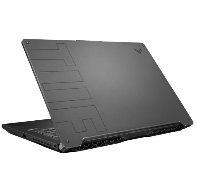 Лаптоп Asus TUF F17 FX706HE-HX1338, Intel i7-11800H 2.3GHz (16M Cache, up to 4.6GHz 8 cores),17.3" FHD IPS AG (1920x1080)144 Hz,16GB DDR4 3200(2*8),PCIE NVME 512 GB M.2 SSD, NVIDIA GeForce RTX 3050 Ti 4GB GDDR6,Wi-Fi 6,RGB Kbd, no OS, Gray