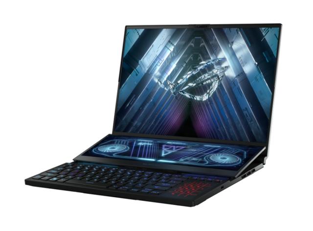 Лаптоп Asus ROG Zephyrus Duo 16 GX650RX-LO155X, AMD Ryzen 9 6900HX (8-core, 20MB cache, up to 4.9 GHz), 16"WQXGA (2560 x 1600,16:10)165Hz, 32GB DDR5 4800Mhz(2*16),PCIE NVME 1TB M.2 SSD,  RTX 3080 Ti  16GB GDDR6,WiFi 6e,RGB Kbd, Windows 11 Pro, NumP, 