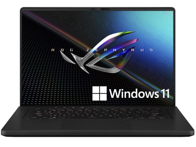 Лаптоп Asus ROG Zephyrus M16 GU603ZX-K8038W, Intel i9-12900H 2.5GHz (24M Cache, up to 5GHz 6 cores), 16"WQXGA (2560 x 1600,16:10)165Hz, 32GB DDR5 4800Mhz(2*16),PCIE NVME 2TB M.2 SSD,  RTX 3080 Ti 16 GB GDDR6,WiFi 6e,RGB Kbd, Windows 11