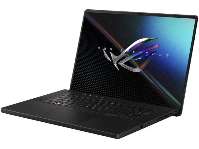 Лаптоп Asus ROG Zephyrus M16 GU603ZX-K8038W, Intel i9-12900H 2.5GHz (24M Cache, up to 5GHz 6 cores), 16"WQXGA (2560 x 1600,16:10)165Hz, 32GB DDR5 4800Mhz(2*16),PCIE NVME 2TB M.2 SSD,  RTX 3080 Ti 16 GB GDDR6,WiFi 6e,RGB Kbd, Windows 11