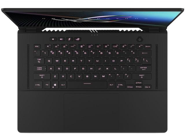 Лаптоп Asus ROG Zephyrus M16 GU603ZX-K8038W, Intel i9-12900H 2.5GHz (24M Cache, up to 5GHz 6 cores), 16"WQXGA (2560 x 1600,16:10)165Hz, 32GB DDR5 4800Mhz(2*16),PCIE NVME 2TB M.2 SSD,  RTX 3080 Ti 16 GB GDDR6,WiFi 6e,RGB Kbd, Windows 11