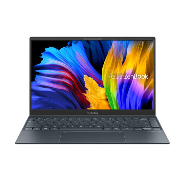 Лаптоп Asus Zenbook UX325EA-OLED-WB503T, Numpad, Intel Core i5-1135G7 (8M Cache, up to 4.2 GHz), OLED 13.3" FHD IPS (1920x1080)400Nits Glare, 8GB LPDDR4(ON BD), Intel Iris Xe, PCIEG3x2 512G SSD,Thunderbolt,TPM,Win 10 64 bit, Bag, Illum. Key,Grey