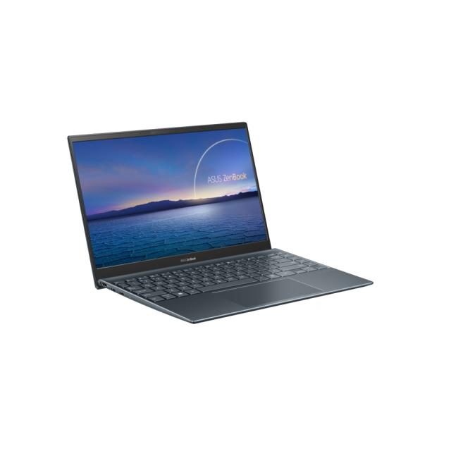Лаптоп Asus ZenBook UX425EA-WB503R, Intel Core i5-1135G7 (6M Cache, up to 3.6 GHz), 14" IPS FHD (1920x1080) AG 60Hz, 8GB LPDDR4 on board, PCIEG3x2 512G SSD,TPM,Win 10 PRO 64 bit, Sleeve, Illum. Keyboard, Grey