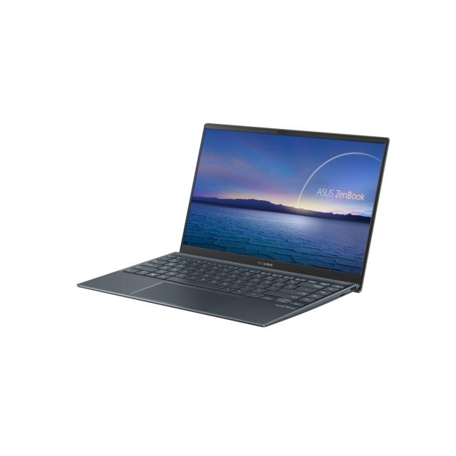 Лаптоп Asus ZenBook UX425EA-WB503R, Intel Core i5-1135G7 (6M Cache, up to 3.6 GHz), 14" IPS FHD (1920x1080) AG 60Hz, 8GB LPDDR4 on board, PCIEG3x2 512G SSD,TPM,Win 10 PRO 64 bit, Sleeve, Illum. Keyboard, Grey