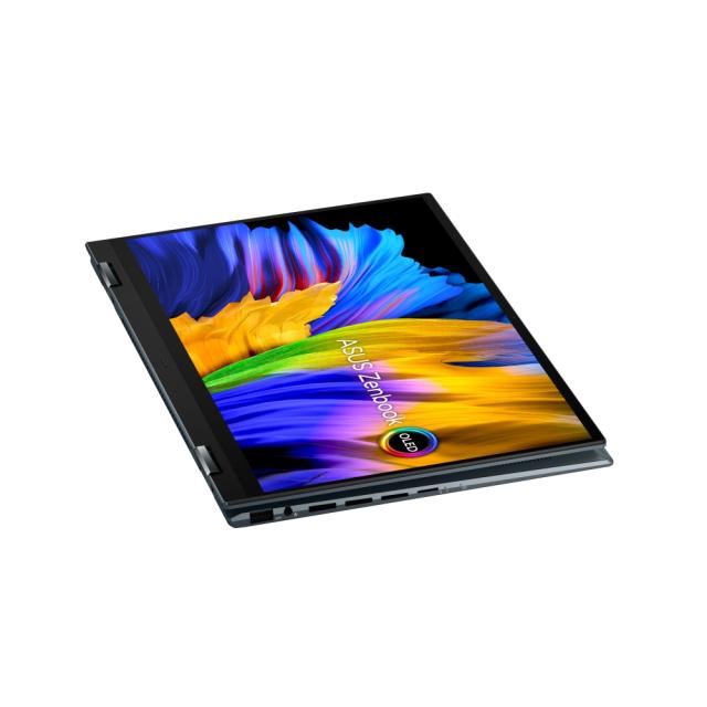 Лаптоп Asus Zenbook Flip OLED UP5401EA-OLED-KN721X, Numpad, Intel Core i7-1165G7 2.8 GHz (12M Cache, up to 4.7 GHz), OLED 14" WQXGA+ (2880 x 1800)16:10 Touch, 400Nits Glare, 16GB LPDDR4(ON BD), Intel Iris Xe, PCIEG3x2 512 GB SSD,Thunderbolt,TPM, Win 