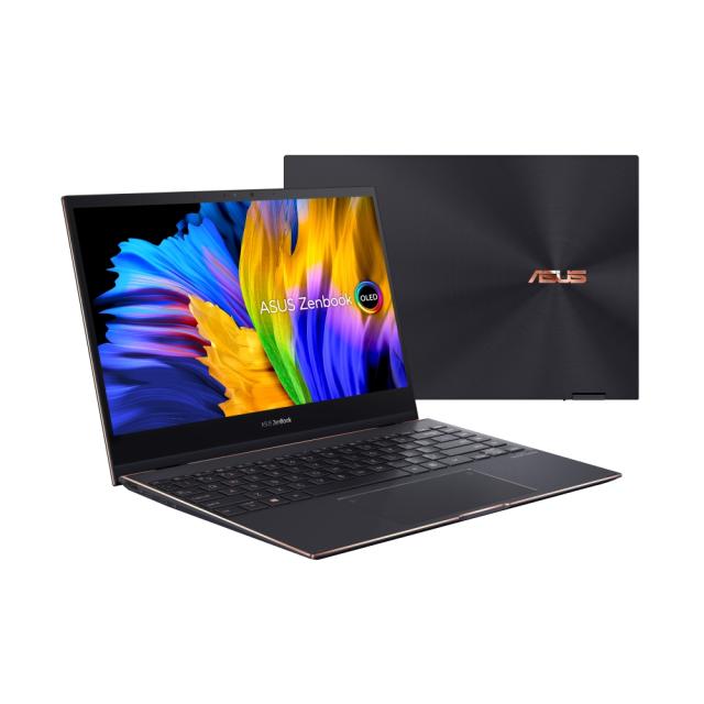 Лаптоп Asus Zenbook S Flip UX371EA-OLED-HL731T, Numpad,Intel Core i7-1165G7(12M Cache, up to 4.7 GHz),13.3" OLED, 400 nits, UHD (3840 x 2160), 16GB LPDDR4X on board,1TB PCIE G3X2 SSD, Intel Iris Plus Graphics,illum. Kbd, Win 10 Pro 64 bit, Sleeve, Bl