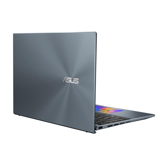 Лаптоп Asus Zenbook OLED UX5400EA-OLED-KN731R, Screenpad, Intel Core i7-1165G7 2.8 GHz (12M Cache, up to 4.7 GHz), OLED 14" 2.8K (2880 x 1800),400Nits Glare, 16GB LPDDR4(ON BD), Intel Iris Xe, PCIEG3x2 1TB SSD,Thunderbolt,TPM,Windows 10 Pro-, Bag, St