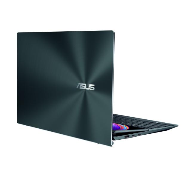 Лаптоп Asus ZenBook Duo 14 UX482EA-EVO-WB713R ,Screen Pad Plus, Intel Core i7-1165G7 2.8 GHz (12M Cache, up to 4.7 GHz), 400 nits, 1W,14" IPS FHD (1920x1080) Touch AG, 16GB LPDDR4X on board, PCIEG3x2 1TB SSD,Wi-Fi 6 TPM, Win 10 Pro 64 bit, Sleeve, St