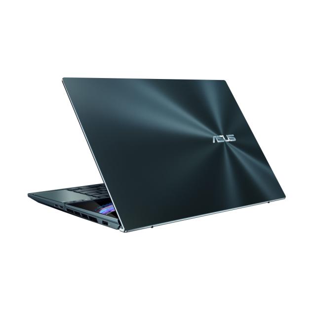 Лаптоп Asus ZenBook Duo 15 UX582H-OLED-H941X, Screen Pad Plus, Intel Core i9-11900H 2.5 GHz (24M Cache, up to 4.9 GHz, 8 cores), 400nits,15.6"OLED 4KUHD (3840x2160)Touch, 32GB DDR4 on board, PCIE4 1TB SSD, RTX3080 8GB GDDR6,TPM, Win11 Pro 64 bit, Sle