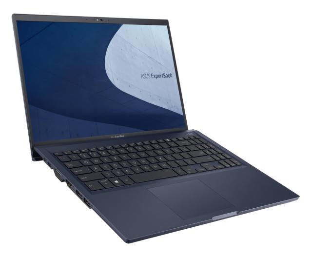 Лаптоп Asus ExpertBook B1 B1500CEAE-BQ1866R, Intel Core i7-1165G7 2.8 GHz (12MB Cache, up to 4.7 GHz), 15.6" FHD IPS(1920x1080), Intel Iris Xe Graphics, 16GB DDR4 (on bd), PCIEG3x2 512 GB SSD,VGA,HDMI,1xThunderbolt,RJ45, Windows 10 Pro, STAR BLACK