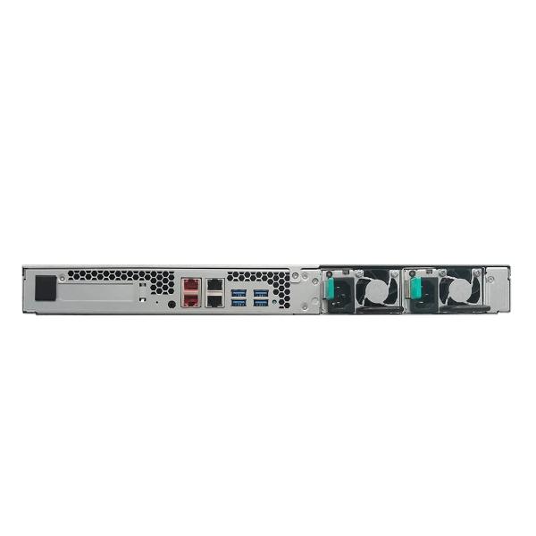 Мрежов сторидж Asustor AS6504RD, 1U 4-bay NAS, Intel ATOM C3538 Quad-Core, 8GB DDR4 (Max 128Gb), 2 x 2.5G 2 x GLAN, PCIe Gen3 by4GbEx1, 4 USB 3.2Gen2 Type-A, PS 250W Redundant, Rail Kit
