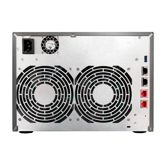 Мрежов сторидж Asustor Lockerstore 8 AS6508T, 8-Bay NAS, Intel ATOM C3538 Quad-Core (Denverton 2.1GHz), 8GB DDR4 (Max 32 GB) , 10 GbE x 2, 2.5 GbE x 2, USB 3.2 Gen-1 x 2, 8 x 2.5” / 3.5” SATA or SSD, 2x M.2PCIe (NvMe) or SATA SSD, with lock. tray, AE