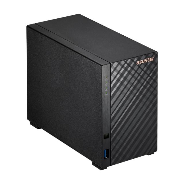 Мрежов сторидж Asustor AS1102T 2 bay NAS, Realtek RTD1296, Quad-Core, 1.4GHz, 1GB DDR4 (not expandable), 2.5GbE x1, USB3.2 Gen1 x2, WOW (Wake on WAN), System Sleep Mode