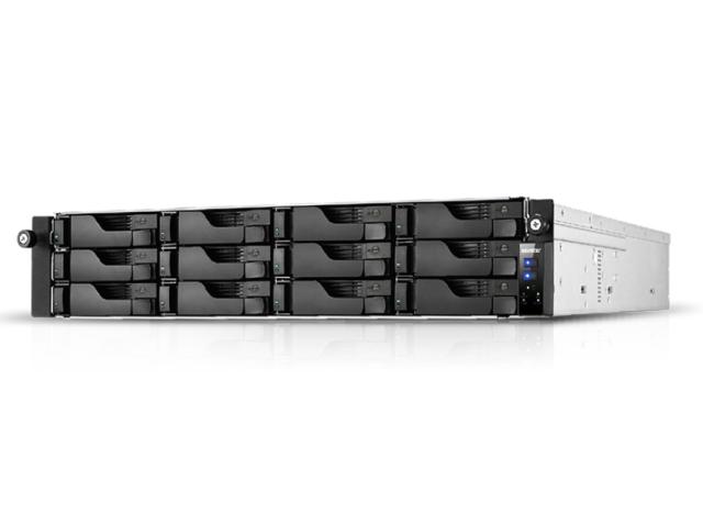 Мрежов сторидж Asustor AS7112RDX, 12-bay NAS, Intel Xeon Quad-Core E-2224 3.4GHz (up to 4.6GHz), 8GB DDR4 ECC UDIMM (Max.128G), 2 M.2 PCIe,1 PCIe Gen3 by8, 2 PCIe Gen3 by4GbEx4, 4 USB 3.2Gen2 Type-A, 2 USB 3.2Gen2 Type-C, WoL, Sys Sleep Mode, AES-NI 