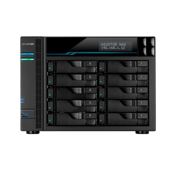 Мрежов сторидж Asustor AS7116RDX, 16-bay NAS, Intel Xeon Quad-Core E-2224 3.4GHz (up to 4.6GHz) , 8GB DDR4 ECC UDIMM (Max. 128G), 2 M.2 PCIe,1 PCIe Gen3 by8, 2 PCIe Gen3 by4GbEx4, 4 USB 3.2Gen2 Type-A, 2 USB 3.2Gen2 Type-C, WoL, Sys Sleep Mode, AES-N