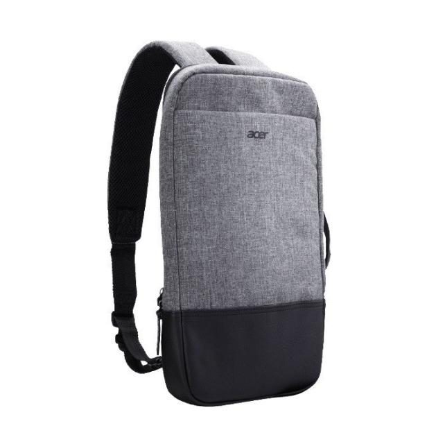Раница за лаптоп Acer Slim 3in1 Backpack, до 14" (35.6 cm), водоустойчива, черно/сива