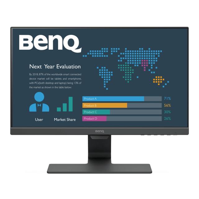 Монитор BenQ BL2283, 21.5'' IPS LED, 5ms, 1920x1080 FHD, Stylish Eye Care Monitor, 72% NTSC, Flicker-free, B.I., LBL, 1000:1, DCR 20M:1, 8 bit, 250cd/m2, HDMI x2, VGA, Audio Line In, Speakers, Tilt, Slim Bezel Design, Black