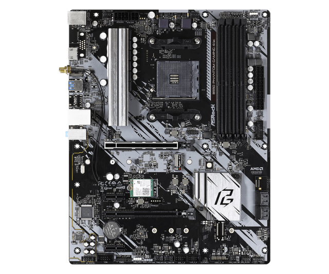 Дънна платка Asrock B550 PHANTOM GAMING 4/AC, AM4, (HDMI), (CFX), PCIe 4.0, 4x SATA3 6.0 Gb/s, 1x M.2, 6x USB 3.2 Gen1, Wi-Fi, Bluetooth, ATX
