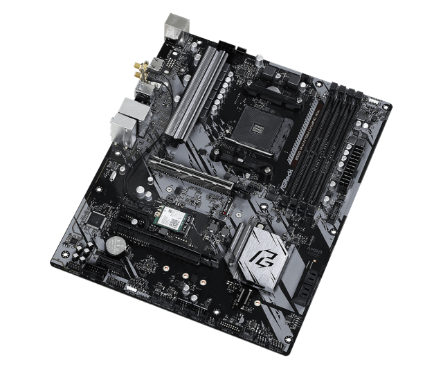 Дънна платка Asrock B550 PHANTOM GAMING 4/AC, AM4, (HDMI), (CFX), PCIe 4.0, 4x SATA3 6.0 Gb/s, 1x M.2, 6x USB 3.2 Gen1, Wi-Fi, Bluetooth, ATX