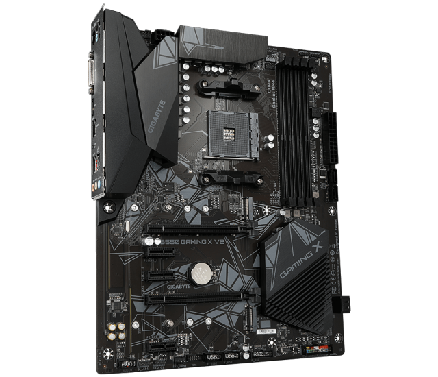 Дънна платка Gigabyte B550 GAMING X V2, AM4, B550, DDR4, PCI-E 4.0(HDMI/DVI), 4x SATA 6Gb/s, 2x M.2, 1x USB 3.2 Gen 2, RGB Fusion, V2 (rev. 1.0), ATX