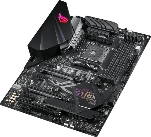 Дънна платка Asus ROG STRIX B450-F GAMING II, B450, AM4, 4 x DDR4, (DP/HDMI)(CFX), PCI-E 3.0, 6x SATA 6Gb/s, 2x M.2 slots, 2x USB 3.2 Gen 2, 1x USB 3.2 Gen 1 Type-C, Aura Sync, ATX