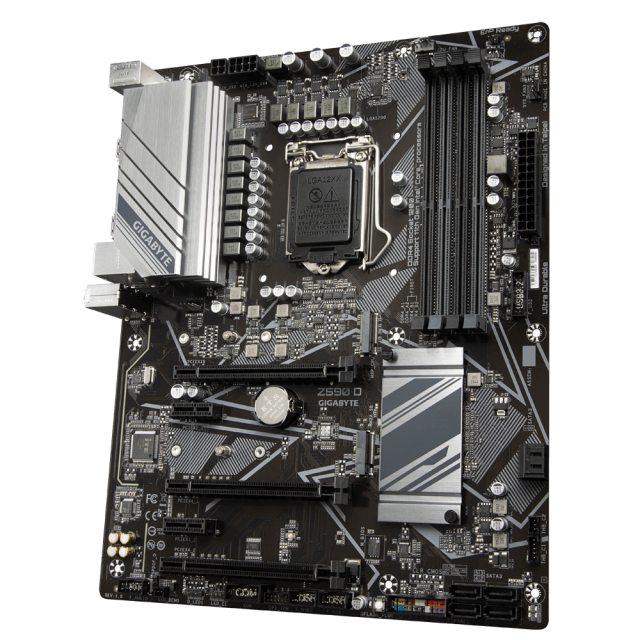 Дънна платка Gigabyte Z590 D, Z590, LGA1200, DDR4, PCI-E 4.0 (DP)(CF), 6x SATA 6Gb/s, 2x M.2, 6x USB 3.2 Gen 1, RGB Fusion 2.0, ATX