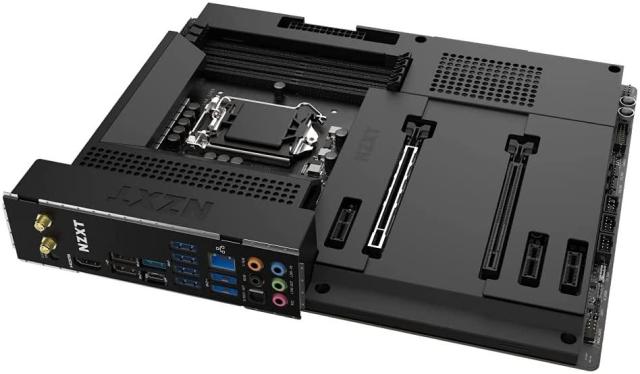Дънна платка NZXT N7 Z590 Wi-Fi (N7-Z59XT-B1), Z590, LGA1200, DDR4, PCI-E 4.0 (HDMI)(CFX), 4x SATA 6Gb/s, 2x M.2, 1x USB 3.2 Gen 2x2 Type-C, Wi-Fi-, Bluetooth, Matte Black, ATX