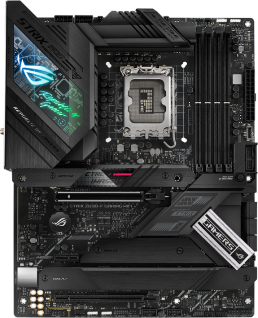 Дънна платка ASUS ROG STRIX Z690-F GAMING WIFI, LGA 1700, ATX, Wi-Fi 6E, AURA Sync RGB, DDR5