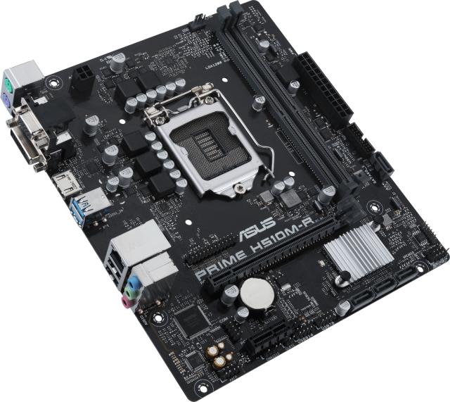 Дъна платка ASUS PRIME H510M-R, H510, LGA1200, 2xDDR4, (HDMI&DVI&VGA), PCIE 4.0, 4x SATA 6Gb/s, 2x USB 3.2 Gen1, mATX