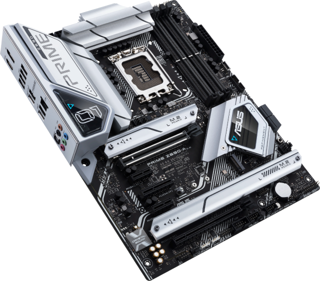 Дънна платка Asus PRIME Z690-A, Z690, LGA1700, DDR5, PCI-E 5.0, 4x SATA 6Gb/s, 4x M.2, 3x USB 3.2 Gen 2, DP, (HDMI), Aura Sync RGB, ATX