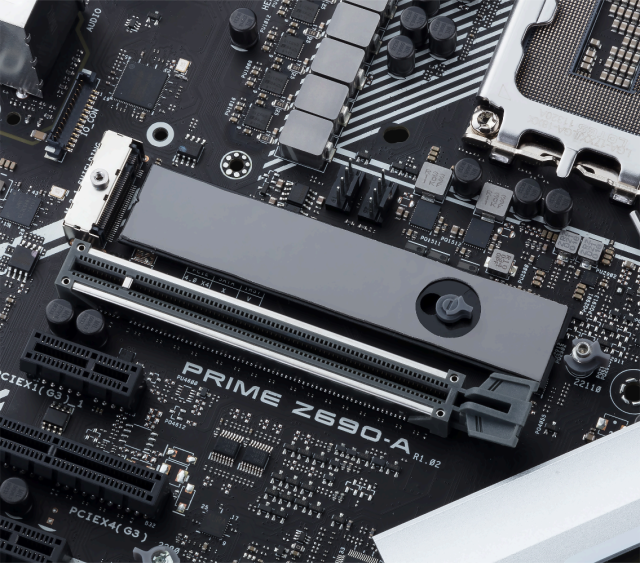 Дънна платка Asus PRIME Z690-A, Z690, LGA1700, DDR5, PCI-E 5.0, 4x SATA 6Gb/s, 4x M.2, 3x USB 3.2 Gen 2, DP, (HDMI), Aura Sync RGB, ATX