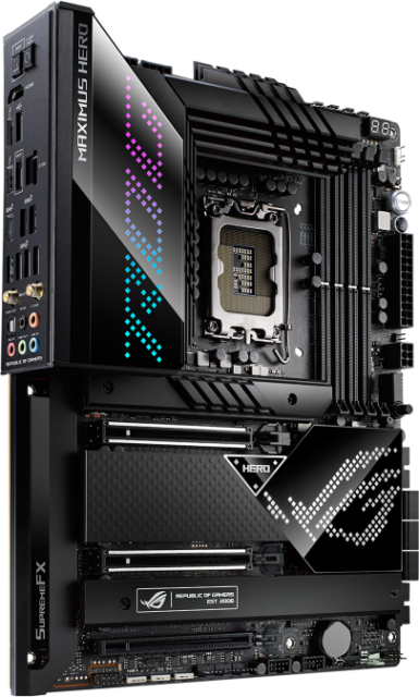 Дънна платка Asus ROG Maximus Z690 Hero, Z690, LGA1700, DDR5, PCI-E 5.0, 6x SATA 6Gb/s, 5x M.2, 6x USB 3.2 Gen 2,(HDMI), Wi-Fi 6E, ATX