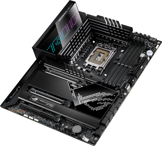 Дънна платка Asus ROG Maximus Z690 Hero, Z690, LGA1700, DDR5, PCI-E 5.0, 6x SATA 6Gb/s, 5x M.2, 6x USB 3.2 Gen 2,(HDMI), Wi-Fi 6E, ATX